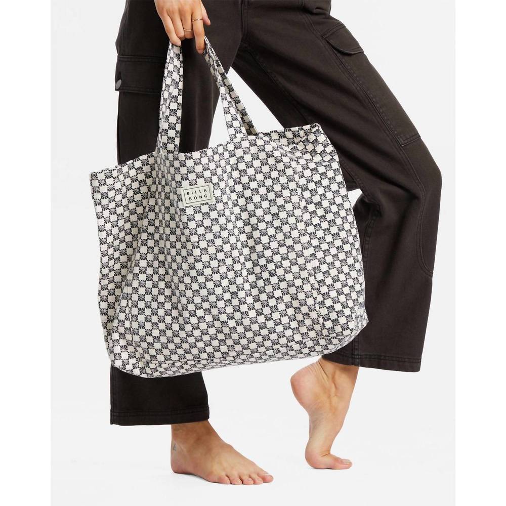 NEW BILLABONG women's so essential tote bag in black pebble - Picture 4 of 6